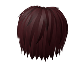 red anime messy hair 1.1