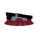 Red Anime School Skirt with Belt - Shugo Chara Amu