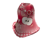 Red Apple-Shaped Cute Pleated  Strap Top