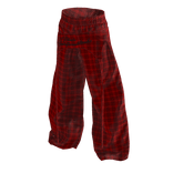 Red Baggy Plaid Pajama Sweatpants