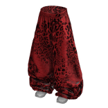 Red Baggy Y2K Leopard Print Sweats