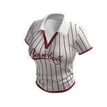 Red Baseball Polo Shirt