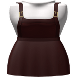 Red Basic Pinafore Dress
