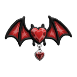 ♡ Red Bat Hair Clip