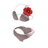 Red Bikini w/ Hibiscus