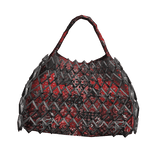 Red Black Bandana Chain Wrapped Grunge Handbag