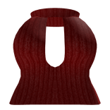 Red Black Dress Cropped Sweater R6