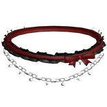 red black van cleef doll choker lace ruffled