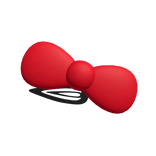 Red Bow Hairclip