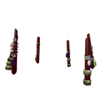 Red Braids and Locs for Afro