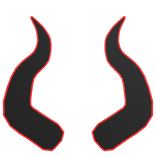 Red Cartoony Devil  Horns