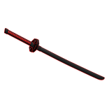 Red Cartoony Katana (Waist)