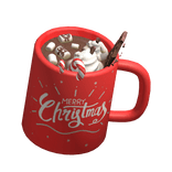Red Christmas Hot Chocolate Santa Candy Drink