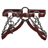 Red Chrome Cross Goth Suspender Waist Straps 1.0