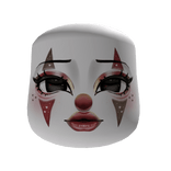 ♡꒱red circus jester gyaru scene makeup cheeks face