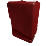 Red classic leather trench coat left arm (PBR)