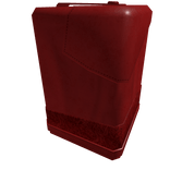 Red classic leather trench coat right arm (PBR)