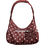 Red Coquette Polka Dot Bow Shoulder Bag