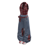 Red Cottagecore Plaid Outfit