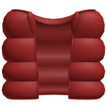 red cozy puffer vest