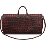 ✤ RED CROCODILE LEATHER DUFFLE BAG