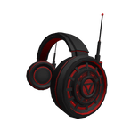 Red Cyber Amp Headphones