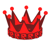Red Cyber Retro Crown of Rs