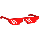 Red Deal With It Meme Scene Pixel Sunglasses