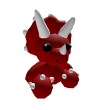 Red Dino Triceratops