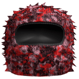 red distressed ski mask