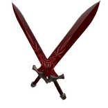 Red Double Cross Crimson Evil Swords