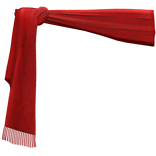Red Draped Scarf Belt