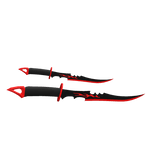 Red Dual Dragon Swords