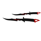 Red Dual Dragon Swords