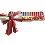 Red Elegant Gyaru Bow Belt 2000s Gold 