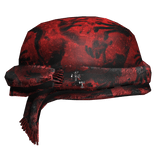 Red Emo Chrome Keffiyeh Headwrap