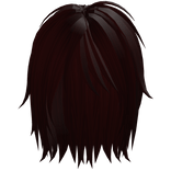 Red Emo Messy Parted Boy Hair