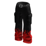 Red Fire Baggy Pants