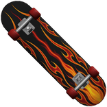 Red Fire Skateboard 