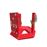 Red Floral Domino Crown