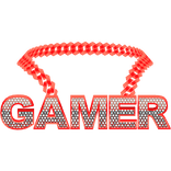 red gamer chain necklace