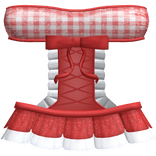 Red Gingham Doll Dress