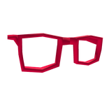 red glasses