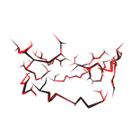 Red Glitched Lightning Aura Bottom