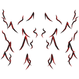 Red Glitched Spiky Aura Bottom