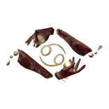 Red Goddess Zodiac Cancer Arms