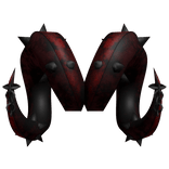 Red Goth Evil Goat Horns