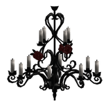 red gothic elegant chandelier
