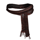 Red Grunge Neck Chrome Scarf