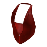 Red Halter Party Tank Crop Top